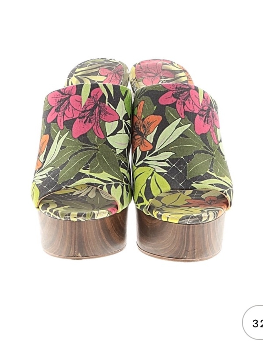 Jessica Simpson  Slide Sandals - tropical pattern 7.5